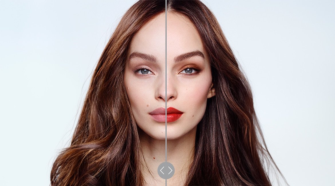 Vorher Nachher Vergleich mit Make-Up